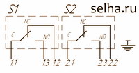 Схема электрическая принципиальная блоков выключателей БВВ-301