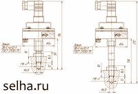 Габаритные и установочные размеры реле РТК-303 и РТК-303-1