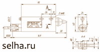 Габаритные и установочные размеры выключателей ВВ-301-З