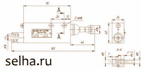 Габаритные и установочные размеры выключателей ВВ-301-З